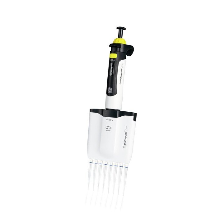 Transferpette pro-8 DE-M 10–100 µl with accessories | Hornik