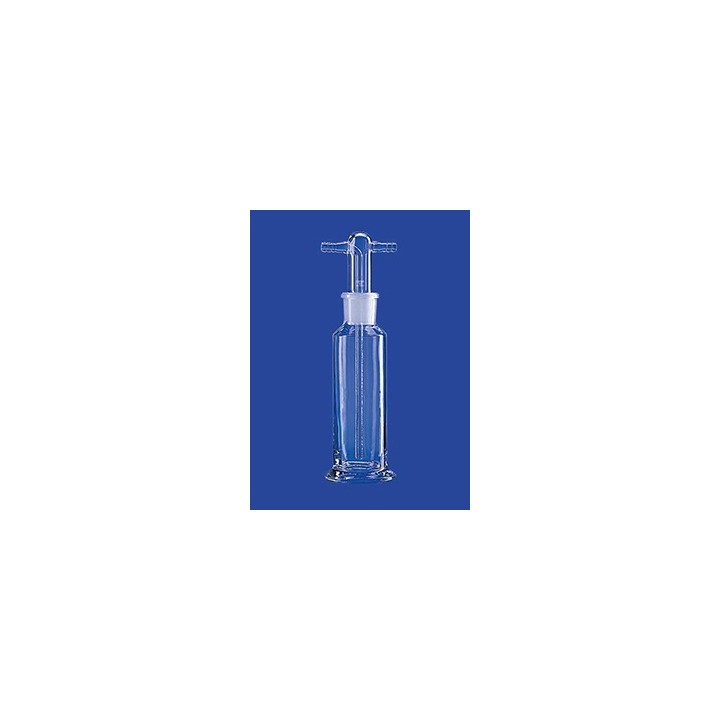 Gaswaschflasche nach Drechsel 500 ml Schlaucholiven Glas NS 29/32