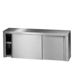 Wandschrank Schiebetüren 18/10 Stahl 2000x400x600 mm | Hornik
