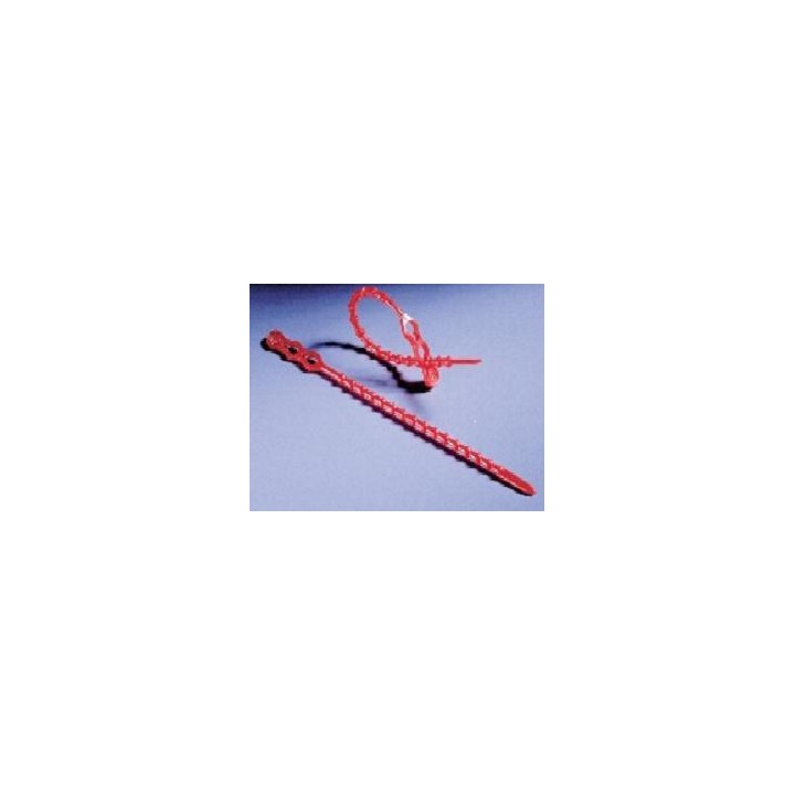 Red PE Plastic Binder 120 mm Ø 3,5 mm, 100 pcs. | Hornik