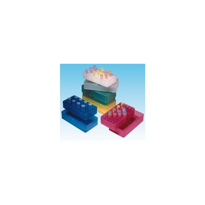 Kryobox PP blau für 50 Kryoröhrchen 1,5/2 ml | Hornik