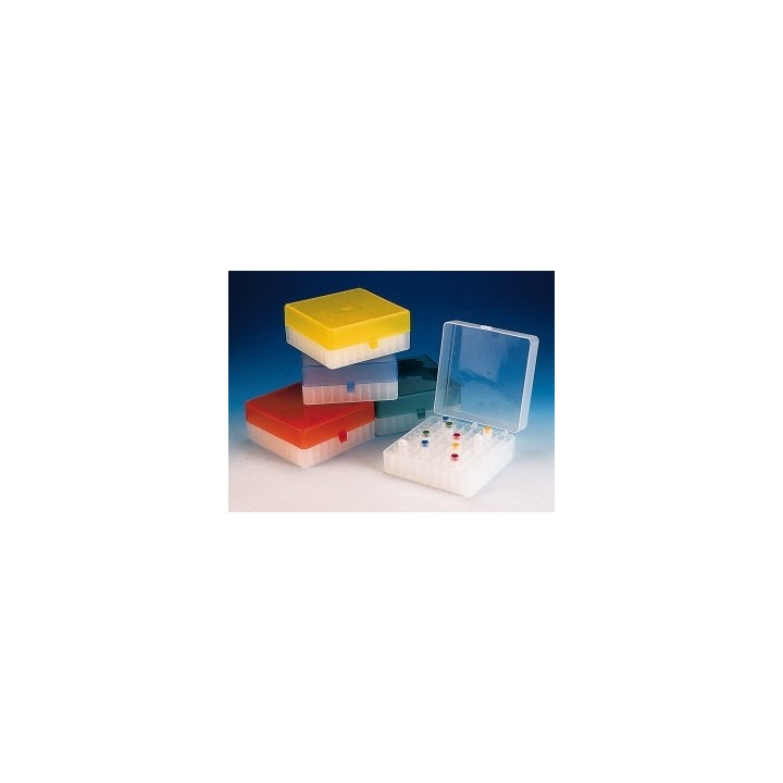 Kryobox PP blau für 100 Kryoröhrchen | Hornik