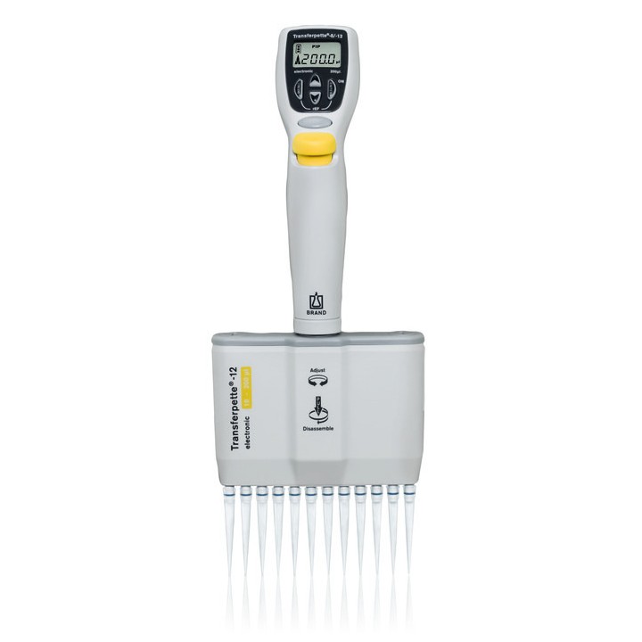 Transferpette -12 electronic 10–200 µl, gelb | Hornik
