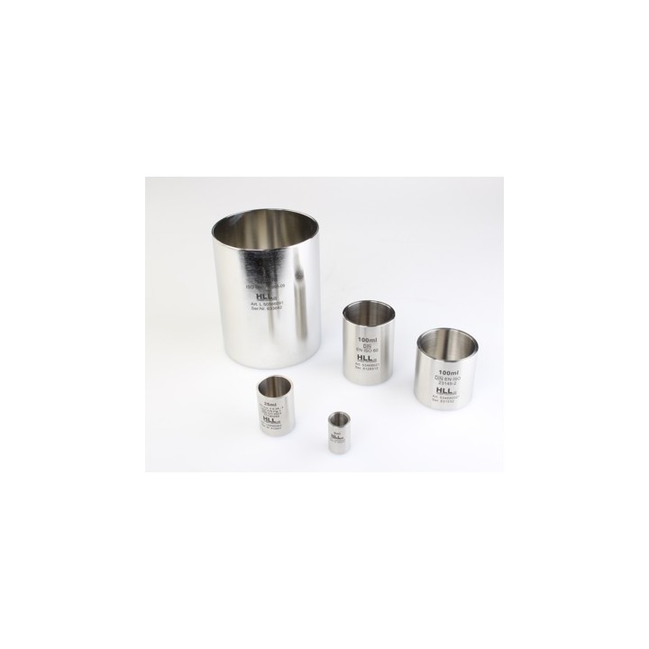 Measuring cup 100 ml out of stainless steel DIN ISO 23145, 14629