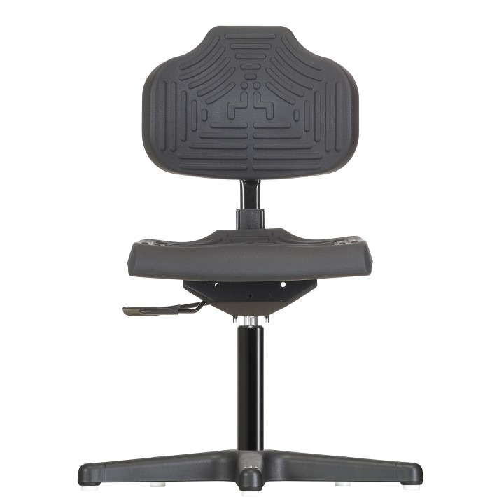 Arbeitsstuhl WS 2210 ECONOLINE, Soft-PUR, schwarz | Hornik