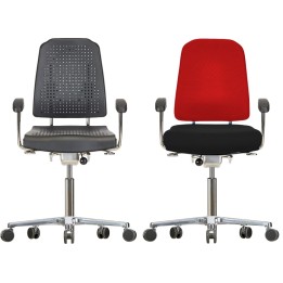 Arbeitsstuhl WS 9210 Klimastar Soft-PUR schwarz | Hornik
