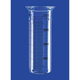 Reaktionsgefäß 1 L zylindrisch flach Glas Flansch DN100