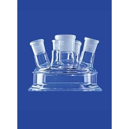 Planschliff-Deckel Mittelhals Glas Flansch DN150 NS45/40