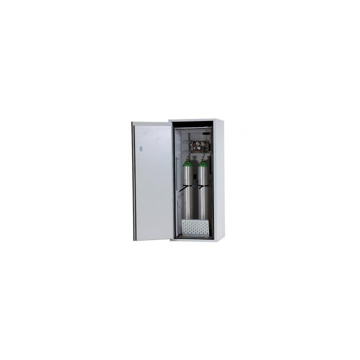 Gas cylinder cabinet G90.145.060, 2 x 10 L, grey | Hornik
