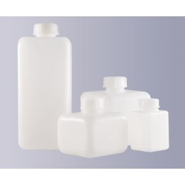Square narrow mouth bottle PE-HD 500 ml without cap GL32