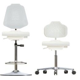Krzesło na kółkach WS1220 E GMP Classic siedzisko/oparcie z Soft-PU