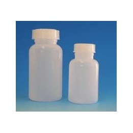 Wide mouth bottle 50 ml PP autoclavable with screw cap GL32
