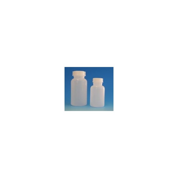Wide mouth bottle 50 ml PP autoclavable with screw cap GL32