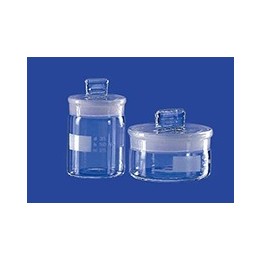Wägeglas hohe Form mit austauschbarem NS-Deckelstopfen Glas Höhe 80 mm Ø 50 mm VE 6 St.