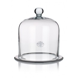 Glasglocke mit Knopf und Flansch Ø 200 x 300 mm | Hornik