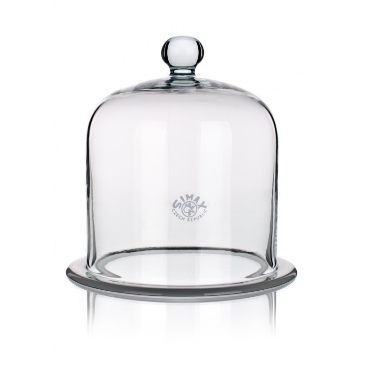 Glasglocke mit Knopf und Flansch 300/400 mm | Hornik