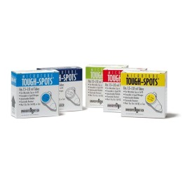 PE-Etiketten Tough Spots 0,5 ml, blau Ø 9,5 mm | Hornik