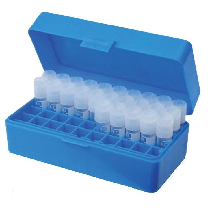 Stapelbare PP-Box 5 x 10, blau | Hornik