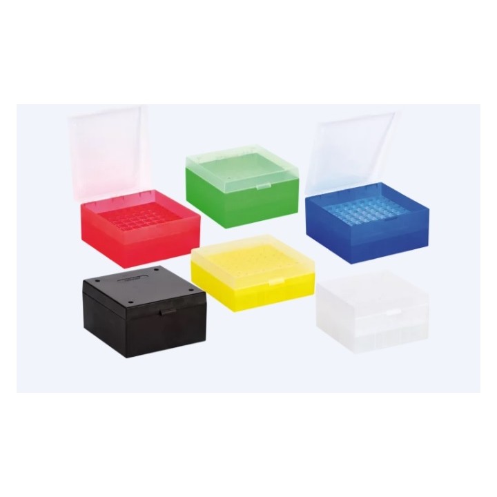 Kryobox PP blau, 81 Kryoröhrchen, 133x133x52 mm | Hornik