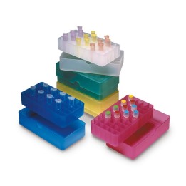 Kryobox PP blau für 50 Kryoröhrchen 1,5/2 ml | Hornik