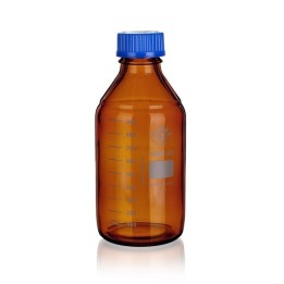 Butelka laboratoryjna 2000 ml, szkło 3.3, PP GL45 | Hornik
