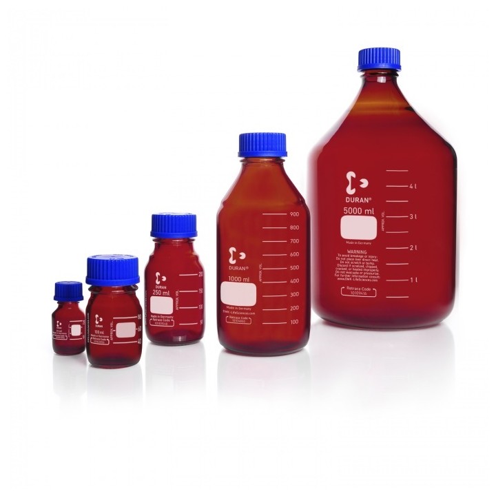 Brown DURAN® 500 ml Laboratory Bottle GL45 | Hornik