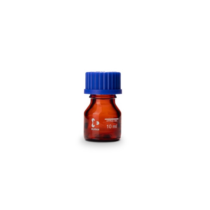Brown DURAN GL25 Laboratory Bottle 10 ml | Hornik