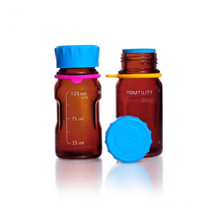 DURAN YOUTILITY butelka laboratoryjna 125 ml brązowa | Hornik