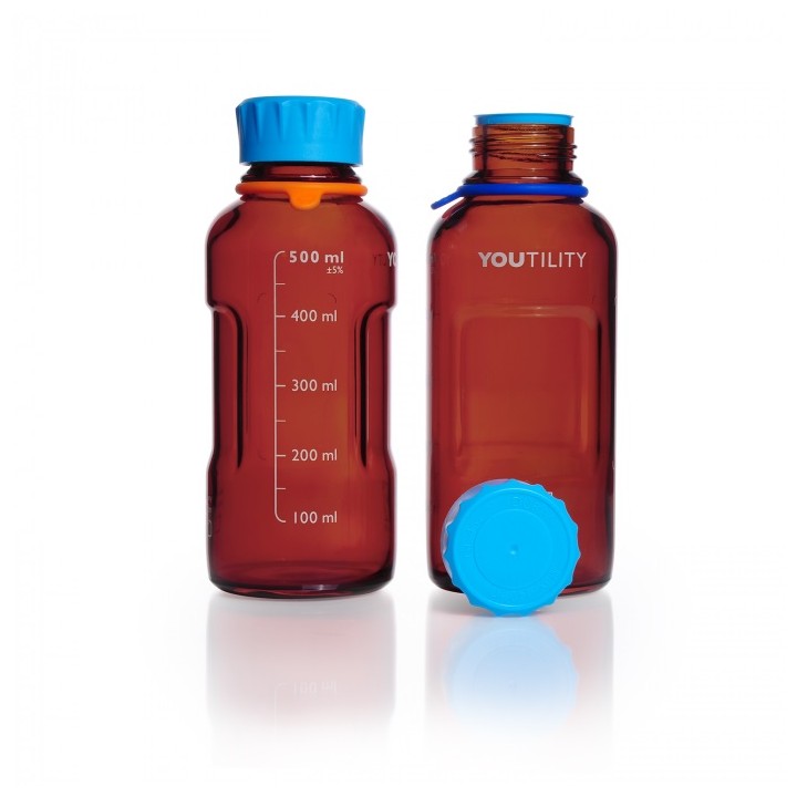 DURAN YOUTILITY brązowa butelka laboratoryjna 500 ml | Hornik