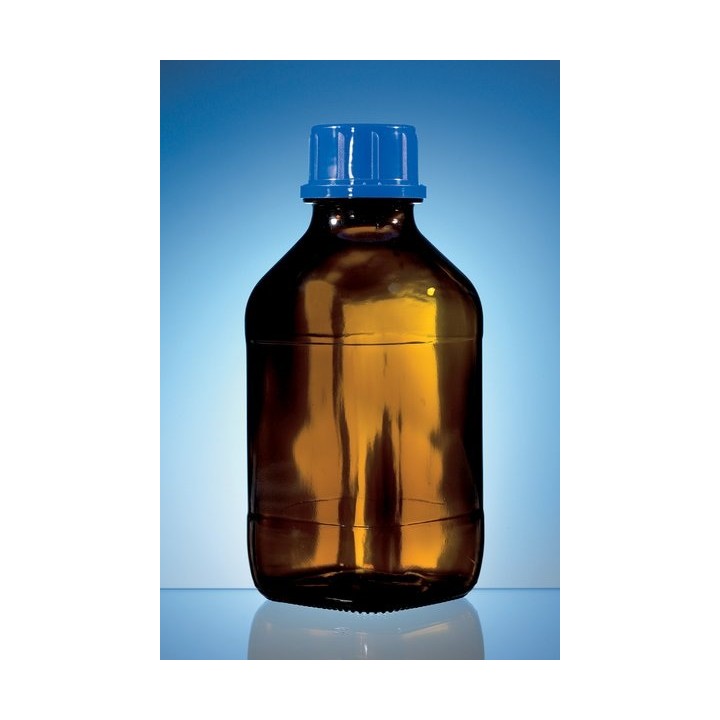 Butelka kwadratowa 1000 ml, brązowe szkło DIN 45H | Hornik