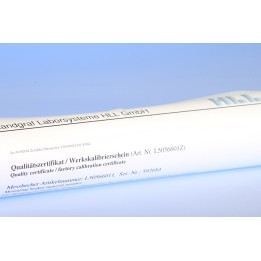 Werkskalibrierschein für Messbecher – Schüttgewicht | Hornik