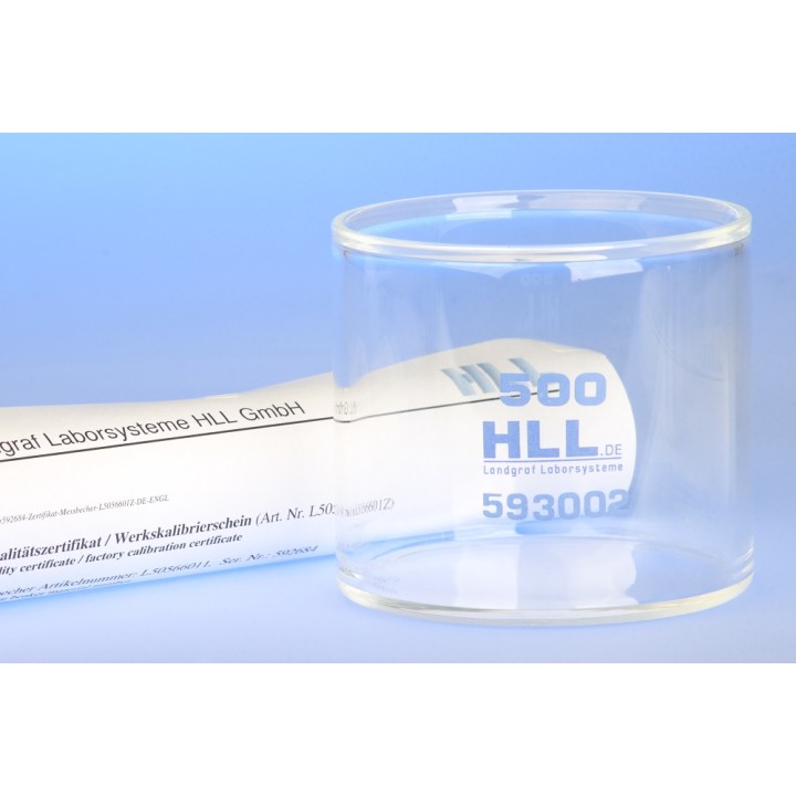 Auffangbehälter Glas für Schüttgewicht 500 ml