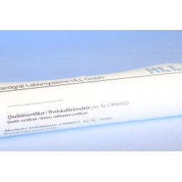 Calibration certificate for stopwatch