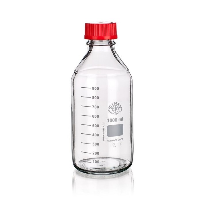 Butelka laboratoryjna 100 ml szkło 3.3 PBT GL45 | Hornik