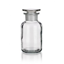 Butla laboratoryjna z korkiem szklanym szlifowanym szkło przezroczyste szerokoszyjna 100 ml