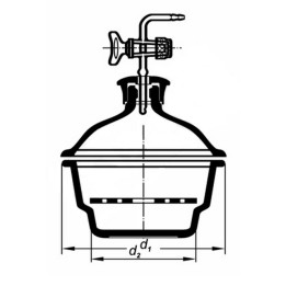 Eksykator próżniowy Boro 3.3 DN 200 mm | Hornik