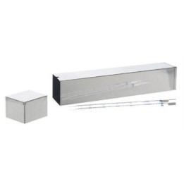 Square pipette container 18/10 steel, 70x70x210mm | Hornik