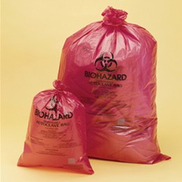 Disposable bag Biohazard PP 480x580 mm 0,03 mm steam sterilizable at 121°C pack 200 pcs.