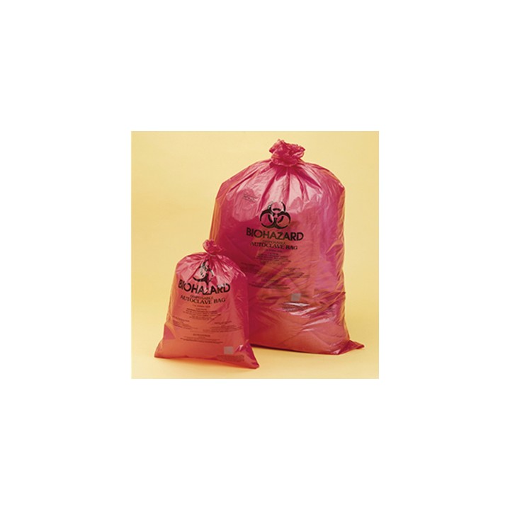 Disposable bag Biohazard PP 480x580 mm 0,03 mm steam sterilizable at 121°C pack 200 pcs.