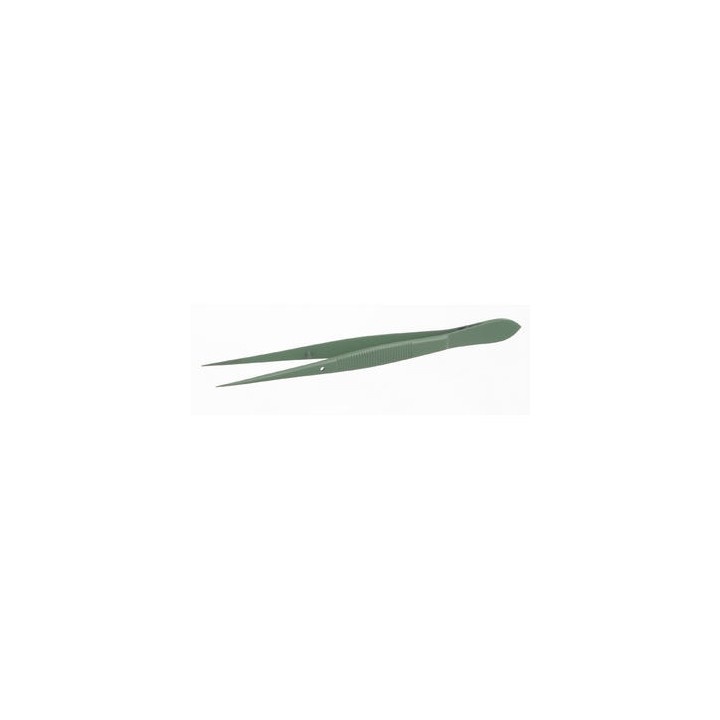 Tweezers with Guide Pin, PTFE, Pointed, 130mm | Hornik