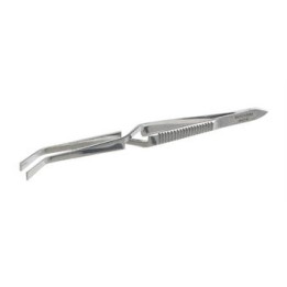 Self-closing stainless steel tweezers, 105mm | Hornik