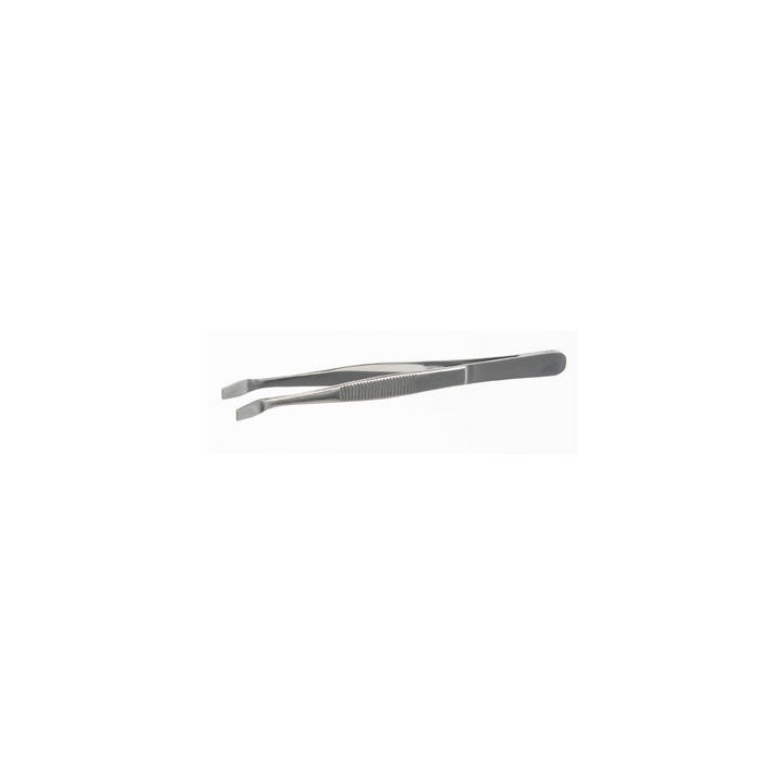 Deckglaspinzette 18/10 Stahl, gebogen 105mm | Hornik