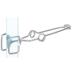 Niklowany uchwyt do probówek 130mm Ø 10-25mm | Hornik