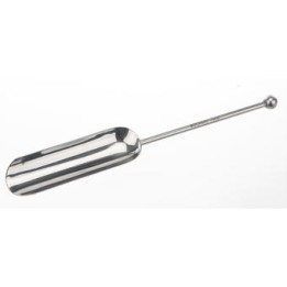 Wiegeschaufel mit Knopf, 18/10 Stahl, 220 mm | Hornik