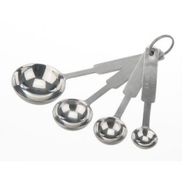 18/10 Steel Measuring Spoon Set, 4 Spoons | Hornik