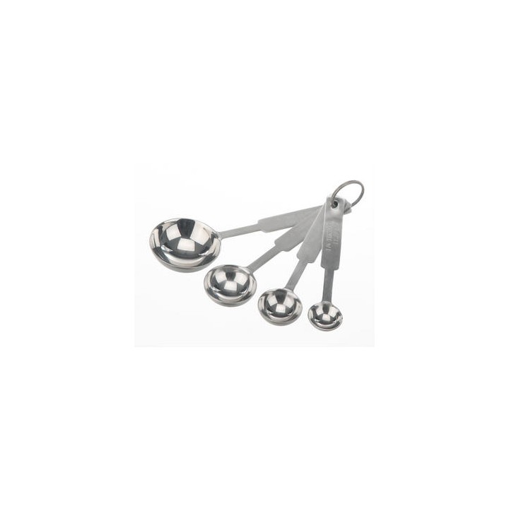 18/10 Steel Measuring Spoon Set, 4 Spoons | Hornik