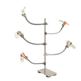 Zacisk statywowy 0-30mm, niklowany, silikonowe palce | Hornik