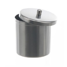 Deckelbüchse 100 ml, 18/10 Stahl, 60x60mm | Hornik