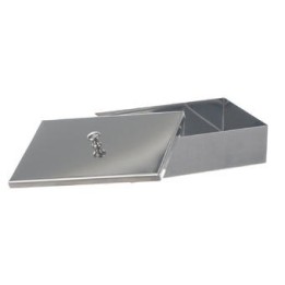 Instrumentenschale mit Deckel 18/10-Stahl | Hornik