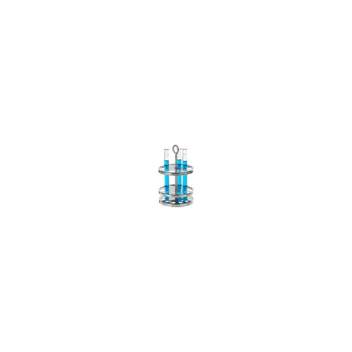 Round 18/10 Steel Test Tube Rack, 12 x 20mm | Hornik
